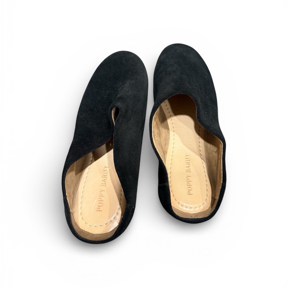 Poppy Barley Black Flats
